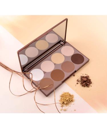 Shop Luvia Vegan Makeup Brush Set & Contouring Palette Bundle | Prime Pro Collection for All Skin Types - Buy Online on GoSupps.com