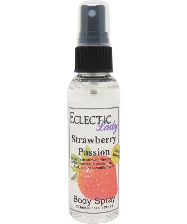 Strawberry Passion Body Spray (Double Strength) 2 ounces Body Mist for Women with Clean Light & Gentle Fragrance Long Lasting Perfume with Comforting Scent for Men & Women Cologne with Soft 2 Fluid Ounces (Double Strength)