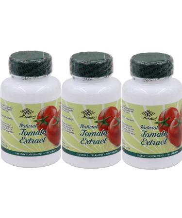 3 Packs Natural Tomato Extract w/ Lycopene (100 Tablets)