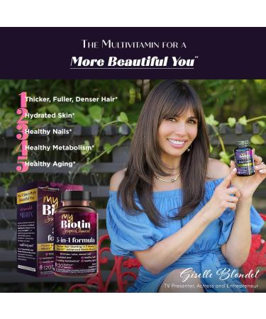 Purity Products MyBiotin SuperClinical New 5-in-1 Elite Multivitamin + MB40X Biotin Matrix Daily Multi - Thicker Hair Starting in 3 Weeks - 40X More Soluble vs Ordinary Hair Skin Nails - 120 Tabs - Buy Online on GoSupps.com