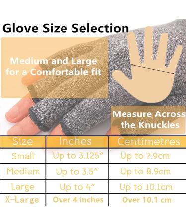 2 Pairs Arthritis Compression Gloves | Relieve Arthritis & Carpal Tunnel Pain | Anti-Slip Design for Work | Women & Men | Medium - Buy Online on GoSupps.com
