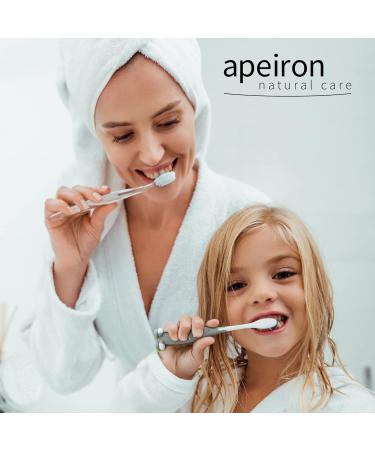 APEIRON Auromere Herbs Toothpaste - 5 x 75ml | Organic Vegan Fluoride-Free Natural Toothpaste with Strong Herbal Taste - Buy Online on GoSupps.com