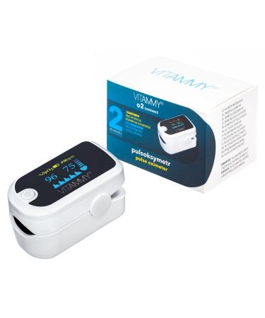 VITAMMY O2 connect with Bluetooth Certified medical pulse oximeter with mobile app and OLED screen : Standard