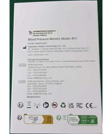 ViATOM Armfit Plus Blood Pressure Monitor with ECG and Heart Rate Monitoring - Bluetooth Wireless Machine with Free App for iOS & Android - Buy Online on GoSupps.com