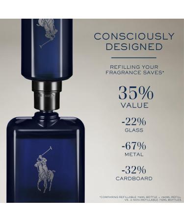 Ralph Lauren - Polo Blue - Parfum - Men's Cologne - Aquatic & Fresh - With Citrus Oakwood and Vetiver - Intense Fragrance 5.1 Fl Oz - Refill - Buy Online on GoSupps.com