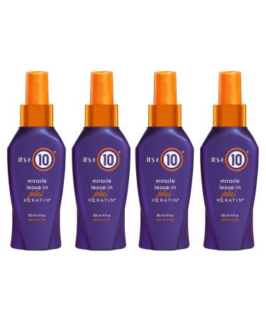 It's a 10 Haircare Miracle Leave-In Plus Keratin Spray 4 fl. oz. (Pack of 4) 4 Fl Oz (Pack of 4)