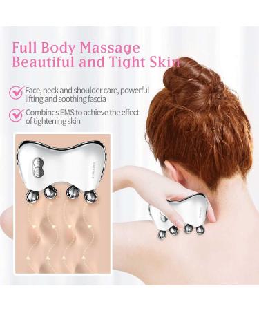 Dermanex 3D LED Face Massager Roller - Facial Beauty Skin Care Tool for Face Neck - Gift for Women and Men (Gold) - Buy Online on GoSupps.com