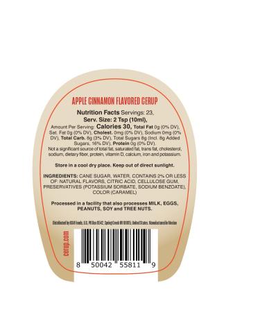 Cinnamon Wake Up Syrup Pack - Delicious Breakfast for Kids & Adults | Sweeten Your Cereal with Tasty Flavors! - Buy Online on GoSupps.com