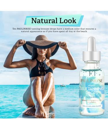 Vegan Face Tanning Drops for Gradual Glow | Self-Tanning Drops 1.01 Fl Oz - Cruelty-Free - Buy Online on GoSupps.com