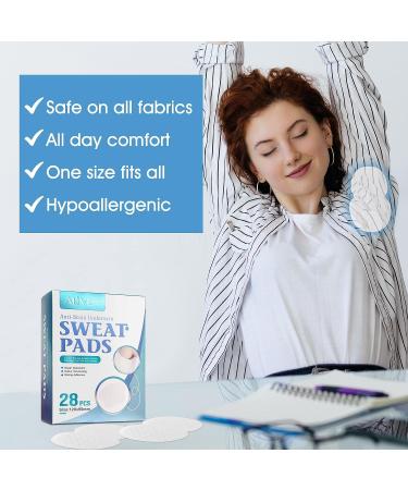 Underarm Sweat Pads - 28 Pcs Anti-Stain Armpit Sweat Pads for Men and Women | Hyperhidrosis Relief, Comfortable & Non-Visible, Extra Adhesive, Non-Sweat Armpit Protection - Buy Online on GoSupps.com