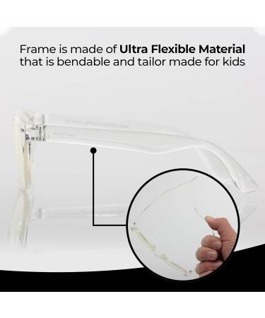GALVANOX Ava & Ethan Blue Light Glasses for Kids | Blue Light Blocking for Ages 3-12 | Clear Perfect for Computer & Gaming - Buy Online on GoSupps.com