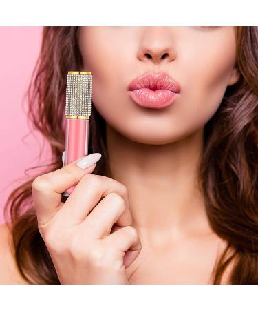 Crystal Rhinestone Lip Gloss Containers - Set of 12 | 5 ml Gold Bottles with Rubber Stoppers for Lip Gloss & Balm | Cosmetic Business Essential - Buy Online on GoSupps.com