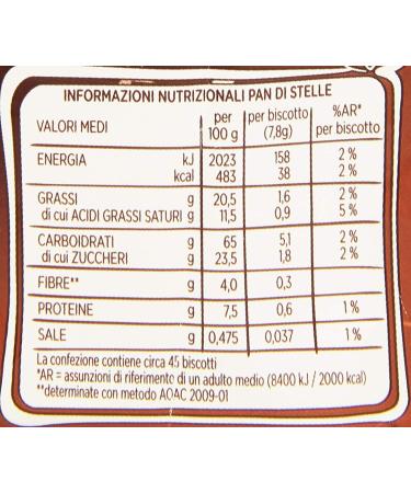 Mulino Bianco Biscotti Pan Di Stelle 6 Pezzi Da 350g - Buy Online on GoSupps.com