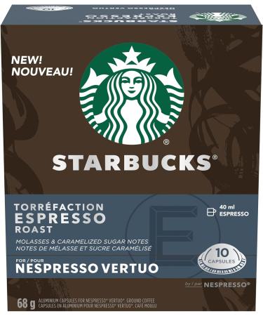 Starbucks By Nespresso Espresso Roast Coffee Pods & Smooth Caramel For NESPRESSO VERTUO Flavoured Blonde Roast Notes of Buttery Caramel and Vanilla NESPRESSO Coffee Capsules 8 ct Coffee + Blonde Roast - Buy Online on GoSupps.com
