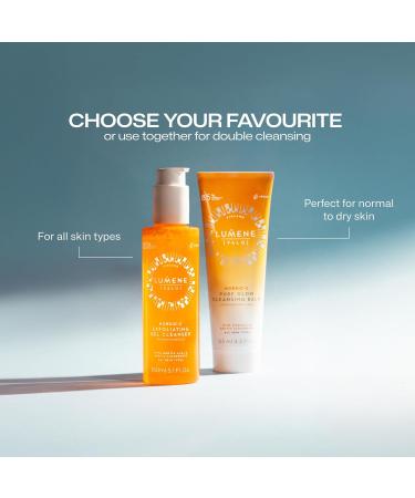 LUMENE Nordic-C Valo Exfoliating Gel Cleanser | Vitamin C & AHAs | Arctic Cloudberry Seed Extract | Removes Makeup & Impurities | Gentle Daily Exfoliation | Vegan & Upcycled Ingredients | 5.1 Fl.oz. - Buy Online on GoSupps.com