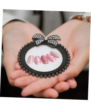CLISPEED Palette de M lange Vintage Noeud avec Bord Noir Blanc Palette de Peinture pour Nail Art Plaque Pigments pour Manucure Accessoires pour Amateurs de Nail Art Pr sentation - Buy Online on GoSupps.com