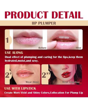 DAGEDA Wine Lip Tint Set - 5 Matte Lipsticks + 1 Lip Plumper | Long Lasting Waterproof Liquid Lipstick | Velvety Lip Gloss Gift Kit - Color C - Buy Online on GoSupps.com