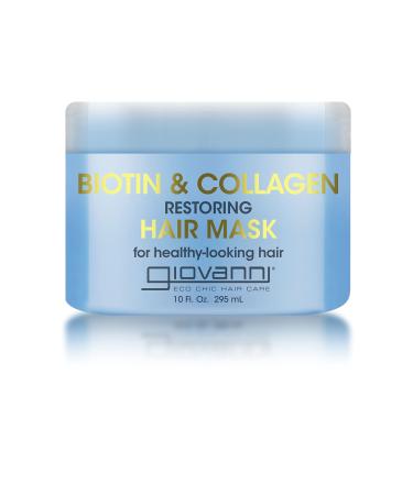GIOVANNI  Biotin & Collagen Hair Mask - Deeply Conditions  Detangles  Helps Rebond Split Ends  For All Hair Types  Moisturizing  Helps Create Shine & Manageability  Cruelty-Free  Salon-Quality - 10 Oz