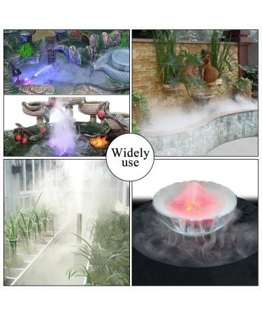 PAIDUOJI Color Changing LED Pond Fountain Fogger Humidifier - 12 LED Lights Atomizer with AC Adapter (Black) - International Shipping Available - Buy Online on GoSupps.com