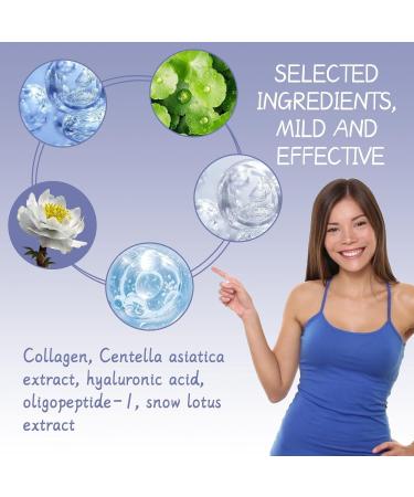Collagen Face Serum with SPF 50 Sunscreen and Hyaluronic Acid - Dark Spot Correcting and Anti-Aging Formula for Brightening, Firming, and Hydrating - 4pcs Set - Buy Online on GoSupps.com