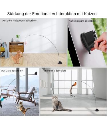 Caliyo Interactive Cat Toys with Suction Cup | Funny Birds & Feathers | Intelligence Toys for Cats - Buy Online on GoSupps.com