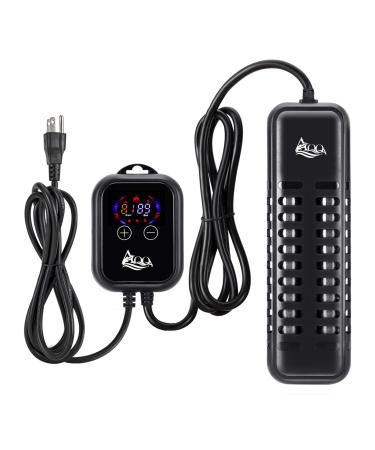 AQQA Submersible Aquarium Heater,100W/200W/300W/500W/800W Fish Tank Heater,External Temperature Controller LED Temperature Display with 2 Suction Cups Suitable for Saltwater and Freshwater 800W (for 80-220 gallon)
