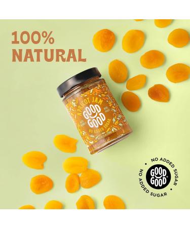GOOD GOOD Sweet Apricot Jam - Keto Friendly, Low Calorie, Vegan, Gluten Free & Preserves - Buy Online on GoSupps.com
