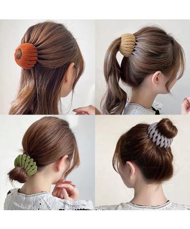 7PCS Bird Nest Magic Hair Clip Set - Ponytail Hair Holder for Women & Girls - Perfect Gift for Back to School Outfits - Ideal for Thin & Thick Hair (Flocking) - Buy Online on GoSupps.com
