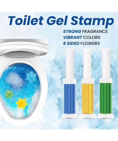 Toilet Gel Toilet Stain Removal Cleaning Air Freshener Flower Fragrance Bathroom Deodorizer Bowl Cleaner Toilet Gel Printing Cleaner (1PC) - Buy Online on GoSupps.com