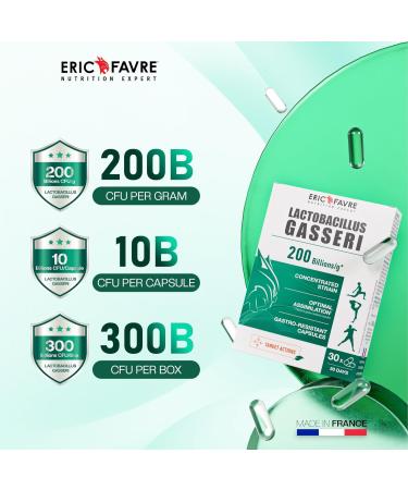 Eric Favre Lactobacillus Gasseri Probiotic for Women | Gut Health Support with 200 Billion CFU | Digestive Probiotics with Prebiotics | Vegan Capsules for Digestive Comfort Microbiome & Daily Balance - Buy Online on GoSupps.com