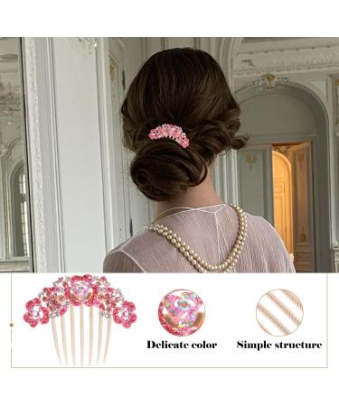 Beaupretty Rhinestone Comb Flower Fairy Jewelry Wedding Hair Comb Clip Bride Hair Accessory - Buy Online on GoSupps.com