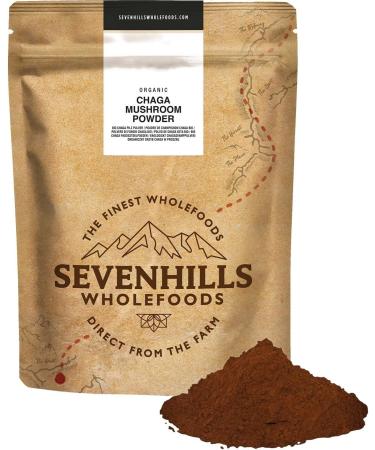 Sevenhills Wholefoods Organic Chaga Mushroom Powder 100g - Pack of 1 | Premium Quality Superfood - Buy Online on GoSupps.com
