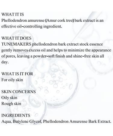 TUNEMAKERS Phellodendron Bark Extract Serum: Natural Radiance Hydrated Skin Moisturizing Face Serum for All Skin Types-10ml - Buy Online on GoSupps.com
