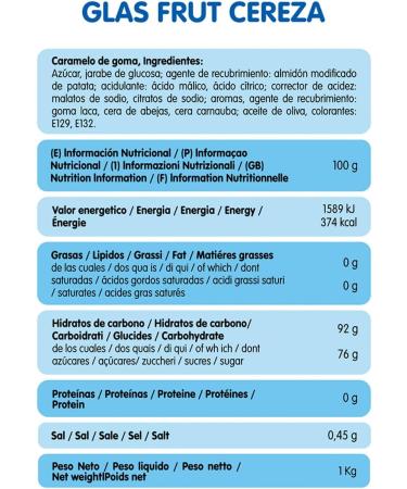 Cherry Fruit Glas 1 kg - Buy Online on GoSupps.com