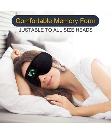 Bluetooth Sleep Mask with Ultra Thin Speakers - Boodlab 3D Wireless Headphones for Sleeping, Insomnia, Meditation, and Travel - Washable Black Mask, Ideal Gift for Men and Women - Buy Online on GoSupps.com