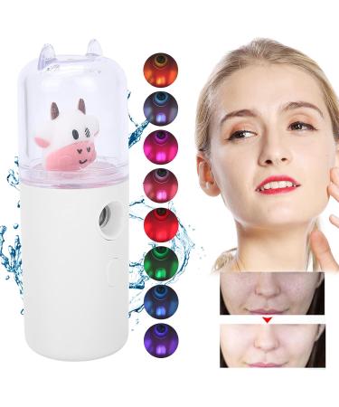 Qukaim Face Nano Sprayer Facial Mist Sprayer Portable Cartoon Animal Nano Skin Moisturizing Spray Home Office Handheld Face SprayerWhite - Buy Online on GoSupps.com