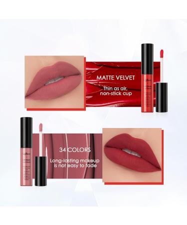  Anifer Anifer Velvet Matte Liquid Lipstick long-lasting and waterproof non-sticky lip gloss (Rose Purple 622) - Buy Online on GoSupps.com