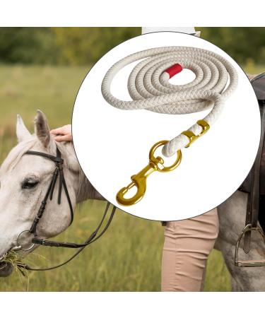 Magideal Faircase for Horses 2m Braided Cotton Horse Reins with Carabin Hooks for Training Pets & Sheep - Buy Online on GoSupps.com