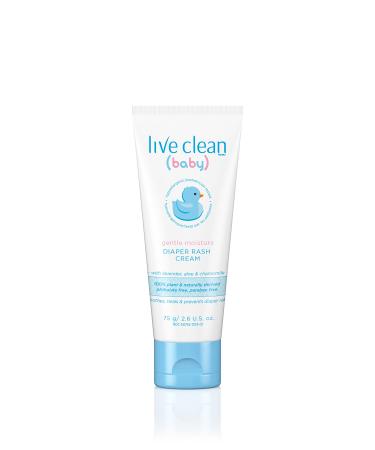 Live Clean Baby Gentle Moisture Diaper Rash Cream  2.6 Oz