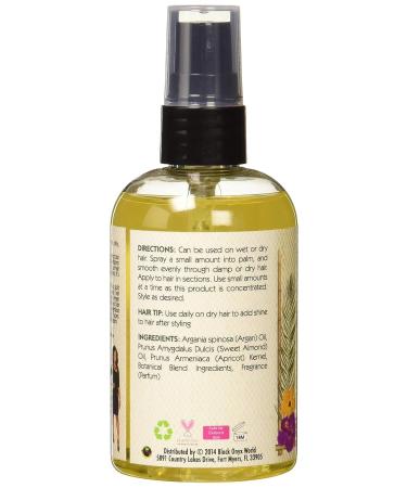 Alikay Naturals Glazed Argan Oil Silkener - 4 oz | Natural Sweet Almond Oil | Hair Care - Buy Online on GoSupps.com