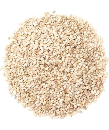 Pure Hulled Sesame Seeds 1Kg Raw | GMO Free | Vegetarian & Vegan | Halal Certified - Buy Online on GoSupps.com