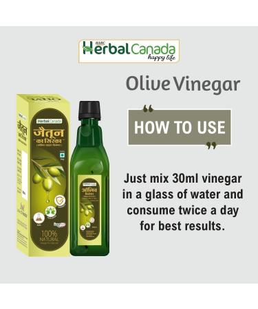 CROW Herbal Canada Ayurvedic Helath Care (Olive Vinegar 500ml) - Buy Online on GoSupps.com