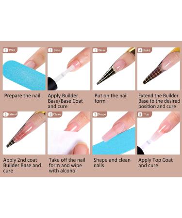 AIMEILI 8 in 1 Builder Base Gel - Clear Sheer Color for Strengthening Nails - Long Lasting Formula - Easy Application - 10ml (152) - Buy Online on GoSupps.com