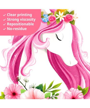 DECOWALL SG-2105 Unicorn Rainbow Wall Stickers - Removable Girls Nursery Bedroom Decor - Buy Online on GoSupps.com