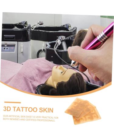 LALAFINA 3pcs Silicone Practice Skin Silicone Makeup Skin Face Skin Makeup Brow Skin Thicken Cosmetic 3d - Buy Online on GoSupps.com