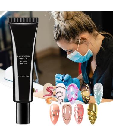 Creative Nail Art Gel - Glossy Finish Easy Shape Versatile Design Paste | Long-lasting nail enhancement with super strong molding for weddings photoshoots  - Buy Online on GoSupps.com