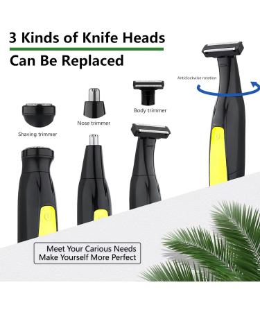 CKCLR 3-in-1 Waterproof Beard Trimmer & Groomer for Men - Electric Nose Hair & Body Hair Trimmer - Perfect Men's Gift (Black) - Buy Online on GoSupps.com