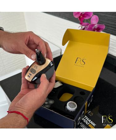 Shop Head Shaver for Bald Men - 5 in 1 Waterproof Electric Razor with Rotary Blades Nose Trimmer & Clippers - Buy Online on GoSupps.com