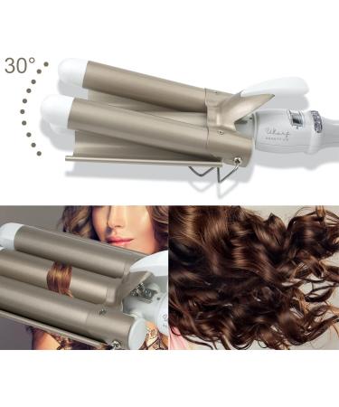 WHARF BEAUTY 3 Barrel Hair Waver - 25mm Wide Ceramic Crimpers for Long Lasting Waves - Buy Online on GoSupps.com