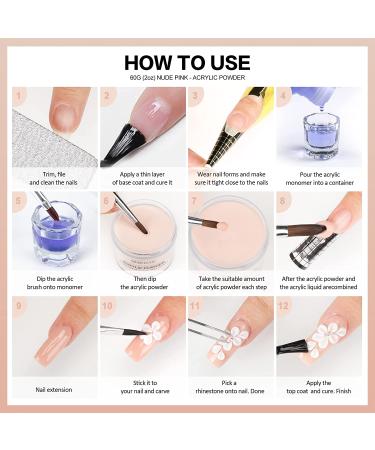 Morovan 2oz Nude Pink Acrylic Powder - Professional Polymer for Acrylic Nail Extension and Carving - Buy Online on GoSupps.com